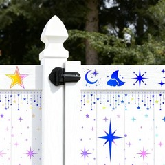 18pcs Large Star Stencils (16″ x 11.7″) and Small (5.4″ x 5.4″), White