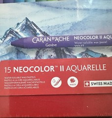 Caran D’Ache Neocolor II Aquarelle 15 Water-Soluble Wax Pastels