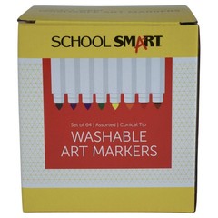 Conical Tip Washable Markers for School, Home, and More, Assorted Colors, Bul…