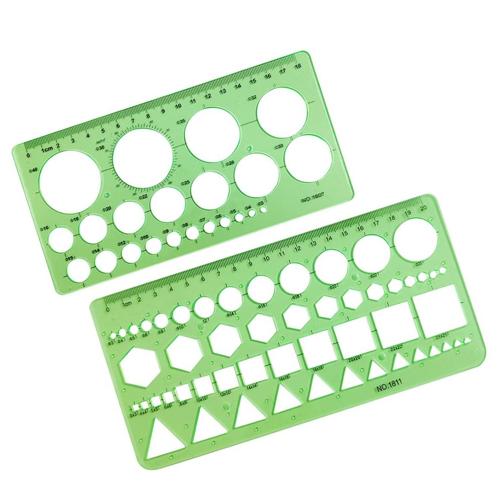Circle Templates Geometric Drawings Drafting Stencils Measuring Tools Artist …