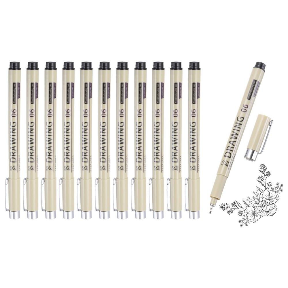 12Pcs 0.5mm Fineliner Ink Pens