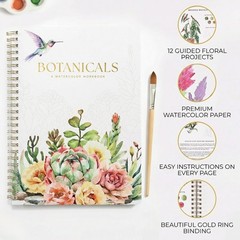 Beautiful Watercolor Workbook for Beginners – Relaxing 6.5 x 9 inches, Multi