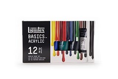 Liquitex BASICS Acrylic Paint Set, 12 x 22ml (0.74-oz) Tube Paint Set