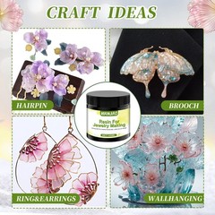 WANJAO Dip Resin for Wire Flowers, Crystal 100 milliliters, Clear