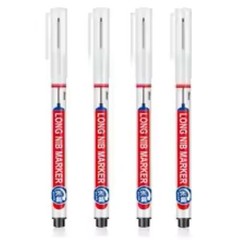4Pc Long Nib Head Permanent Marker 20mm Deep Hole Waterproof Graffiti Pen