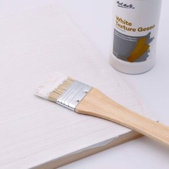 Mont Marte Premium White Texture Gesso 16.9 Fl Oz (Pack of 1), Charcoal,White