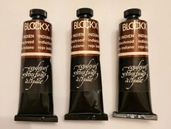 3 BlockX Indian Red Vintage Artist Oil Paint 35ml NOS With Box