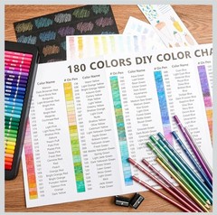 Shuttle Art 180 Colored Pencils Set for Adult Coloring Books & Drawing New