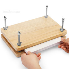 Book Press—7.9”x11.6” Wooden 7.9″x11.6″ Press, natural color