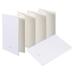 7.5×5.2″ Concertina Sketchbook Watercolor Notebook, White