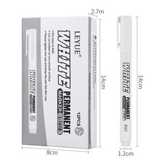 3 pcs White Waterproof Permanent Paint Marker Pens for Metal Wood Fabric**
