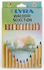 Lyra Super Ferby Colour Pencils – 12 Colour Set – Waldorf Steiner Selection