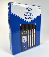 Alvin PTP04SET Refillable Technical Pen Set 0.2mm 0.3mm 0.4mm 0.5mm Vintage New