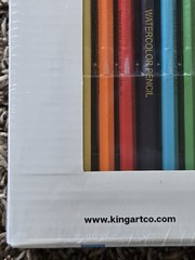 NEW KingArt Mixed Media Set 51 Watercolor Sketching Charcoal Colored Pencils
