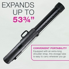 Drafting Drawing Poster Tube LARGE Black Dia: 5.5”, Length: 31-5/8“ to 53.75”
