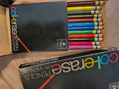 1 Boxes ~ Vintage Col-erase Pencils Venus No. 1200-12 Color Sets