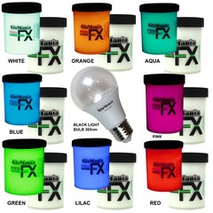 WHITE GLOW IN THE DARK PAINT 1-2oz POT COSMIC STAR CEILING MOON SPOOKY
