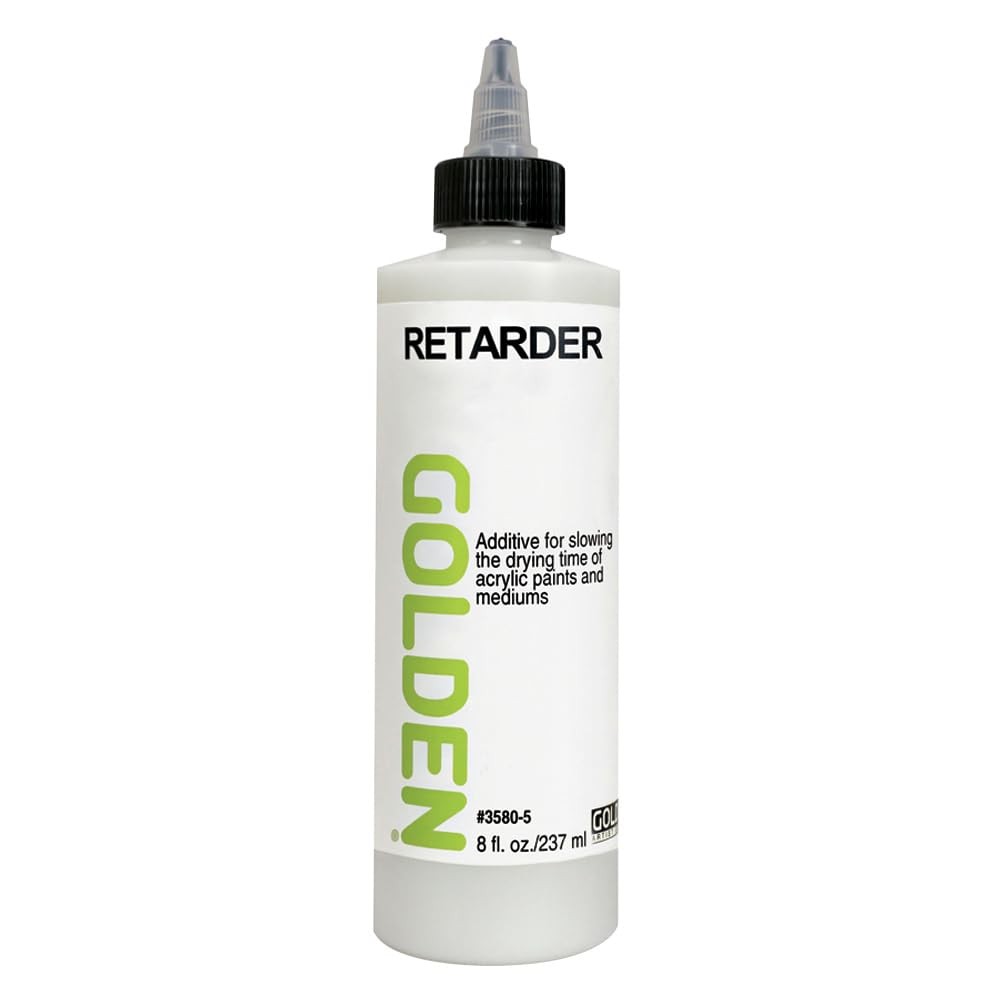 Retarder by GOLDEN, 8 fl oz. / 237 ml bottle, Professional Acrylic Fluid