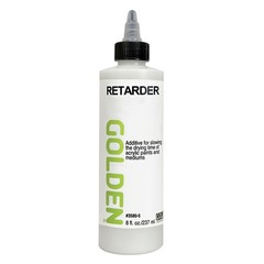 Retarder by GOLDEN, 8 fl oz. / 237 ml bottle, Professional Acrylic Fluid