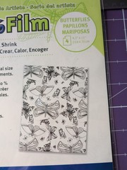 Grafix Shrink Film Butterflies Design 4 Sheet Pack – New
