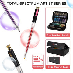 Retractable Glitter Gel Pens,72 Colors Large Capacity Multicolor Glitter Metalli