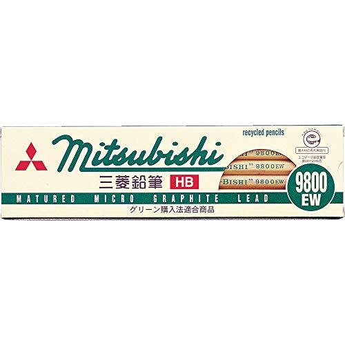 Mitsubishi Pencil recycled pencil 9800EW HB 12 pieces