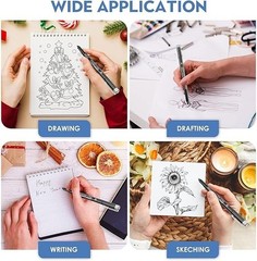 Ultra Fine Tip Writing Pens,0.25mm,Fine Point,No Bleed,Art Markers for Drawin…