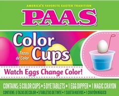 72 Piece Clear Art Craft Kit with Color Cups Dye Tablets Egg Dippers and Crayons