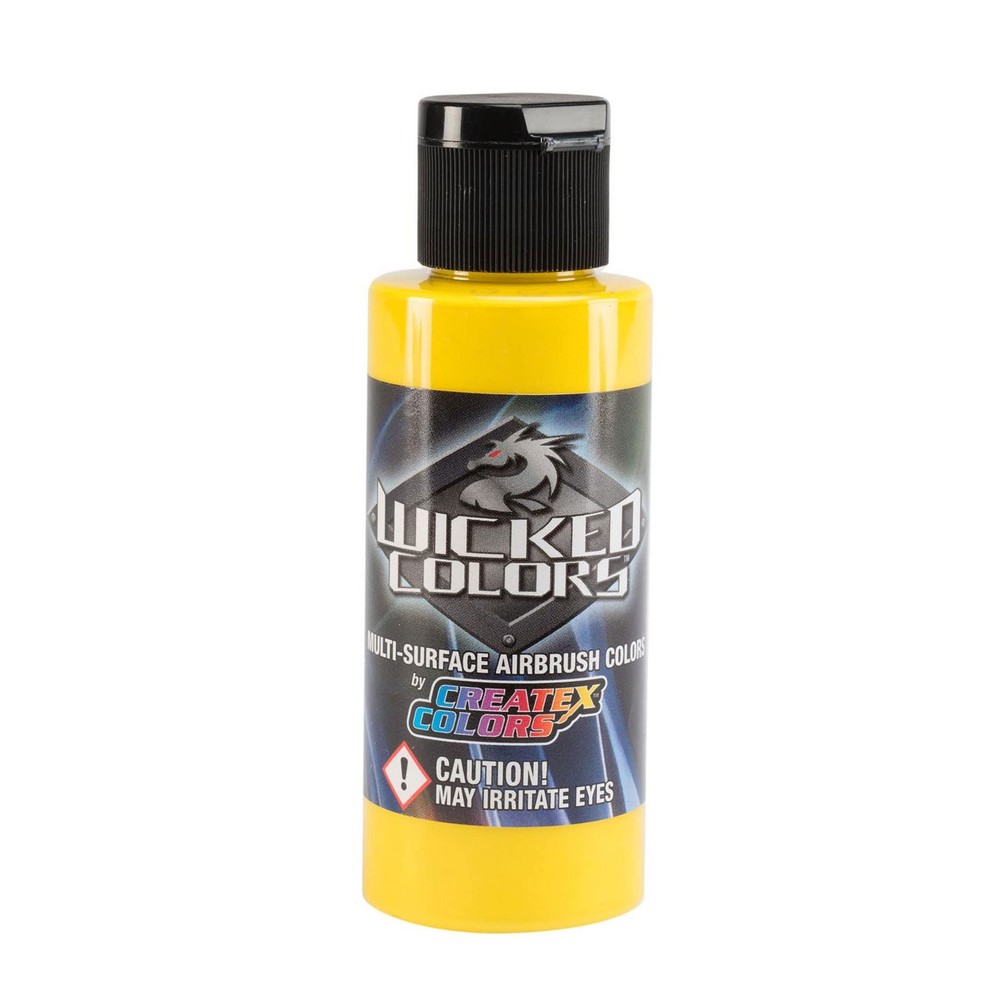Airbrush Paint 2oz Yellow W003-02 Water Based Acrylic Art Supply Single