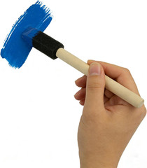 50Pcs 1/2″ Foam Brush with High Density Foam, Mini Foam Brush for Small Project