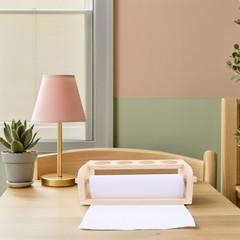 Paper Roll Dispenser: Kids Wooden Art Easel with 500x29cm/96.85×11.42in Paper
