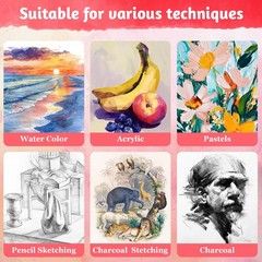 Watercolor Paper Pad Hot Press 140 lb/300 GSM 100% Cotton 30 Sheets A5 (8.3×5.8)