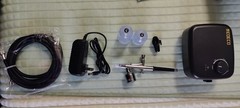 NEOECO Airbrush Compressor Kit with Airbrush, Hose, and Accessories