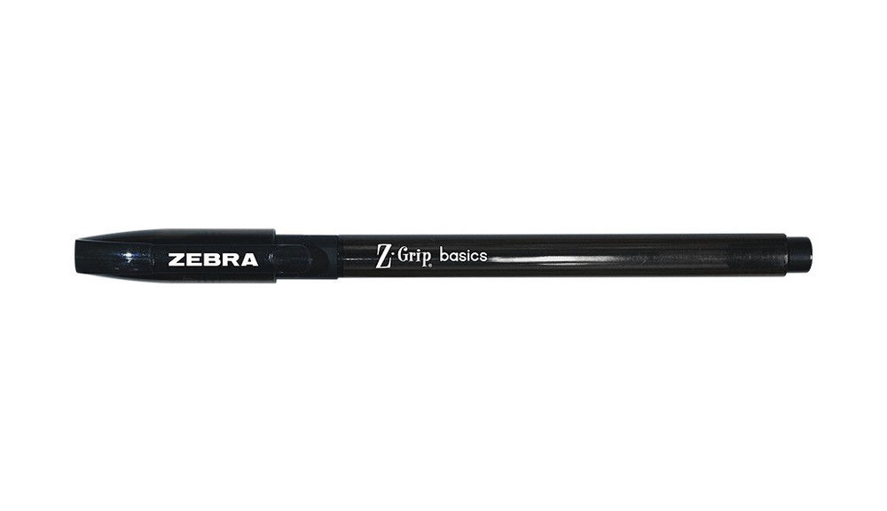 Zebra Z-Grip Basics LV Ballpoint Stick Pen, 1.0mm Medium Tip, Choose Color