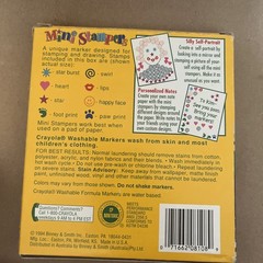 Pack Of 8 Crayola Mini Stampers Vintage 1994 Binney & Smith