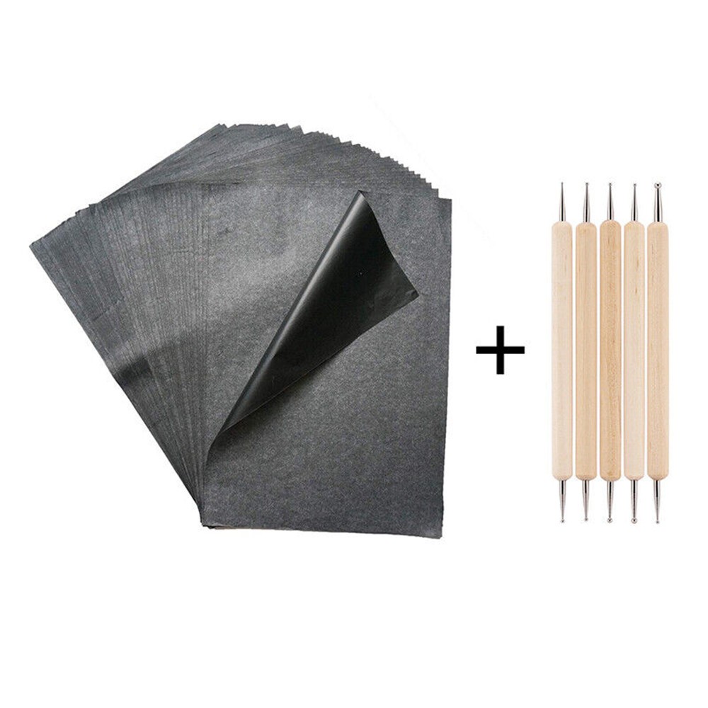 100Sheet A4 Carbon Transfer Tracing Graphite Paper For Wood Carving Canvas