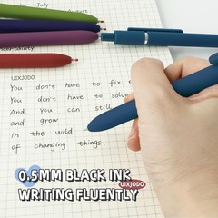 Stylish 0.5mm Black Gel Pens with Soft Grip – 5 Pcs for Journaling & Note-Taking