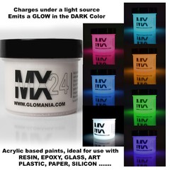 White MX24 1oz Extreme Glow in the Dark Paint Strontium