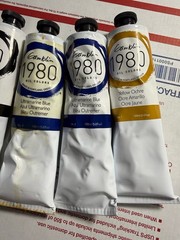 LOT of (7) GAMBLIN 1980 OIL COLORS PAINT 150 mL.TUBES ALL BRAND-NEW! SHIP FAST!