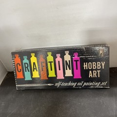 Vintage Craftint Hobby Art Self-Teaching Oil Painting Set – Open Box