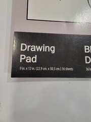 U-create 12″ x 9″ Writing Pads & Drawing Pads ~ 2 of Each, Blank Paper, White