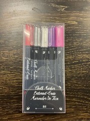American Crafts Chalk Purple, Pink, Silver, White, Red Markers