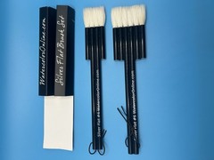 Michael Solovyev Signature Silver Flat Watercolor Brush Set-2 Brushes #4 & #6