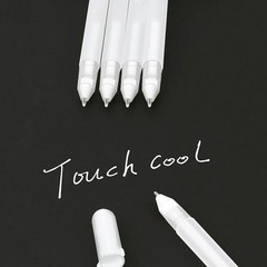 3Pack 0.8mm Fine F Tip White Gel Ink Marker Pen Drawing Art Sketching Painting