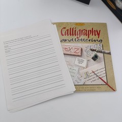 The Art and Craft Library Calligraphy and Lettering Set Opened but Never Used