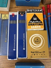 Vintage Drafting Drawing Leads Lot – Dietzgen, Staedtler, Eagle, Castell Erasers