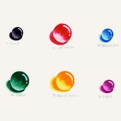 Kuretake ZIG Clean Color Real Brush Pens, 6 Colors with Flexible Brush Tips,