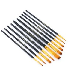 20pcs Artist Painting Brush Set for Acrylic Watercolor Gouache Hobby Craft Fa…