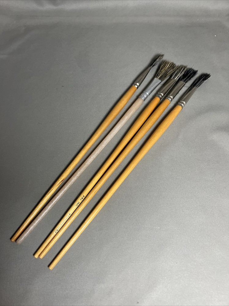 5 F.P.I. Inc 8020.244.0253 1/2” Flat Paint Brushes 11.5” Long