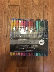 Master’s Touch Fineliner Markers 30 Count Twin Tip Water Based 2.0mm And 0.4mm
